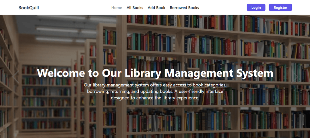 BookQuill- A user-friendly Library Management System