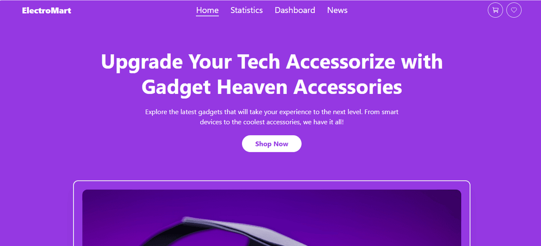 ElectroMart- A Tech Accessorize Dynamic Website